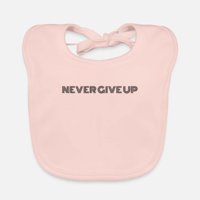 Never Give Up Organic Baby Bibs