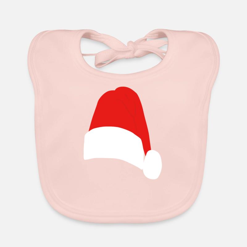 Christmas Nicholas Cap Organic Baby Bibs