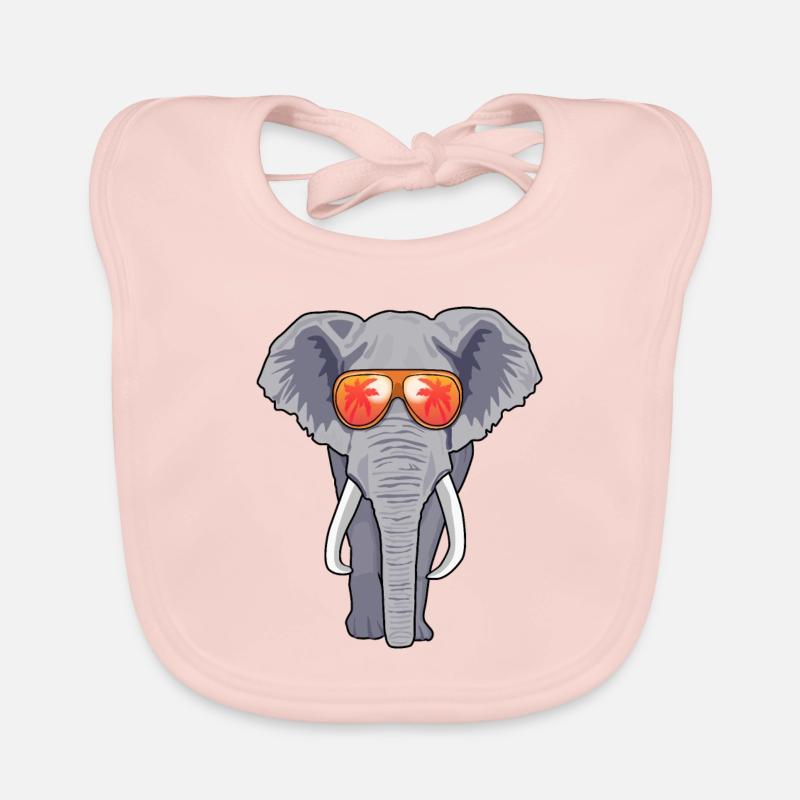 Elefant Sonnenbrille Sommer Baby Bio-Lätzchen