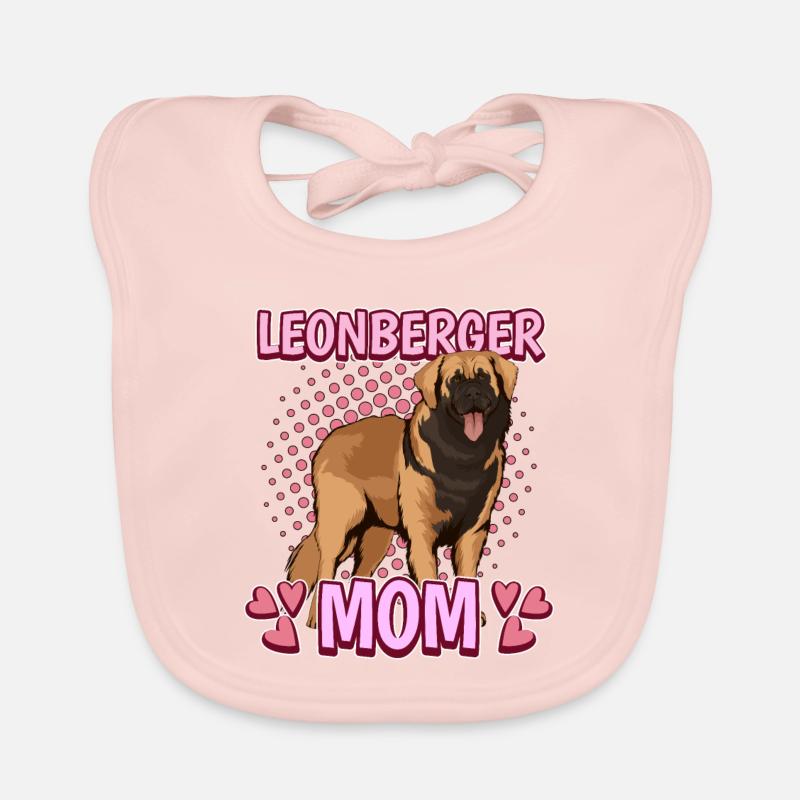 Leonberger Leonberger Mom - Bavoir bio Bébé - rose