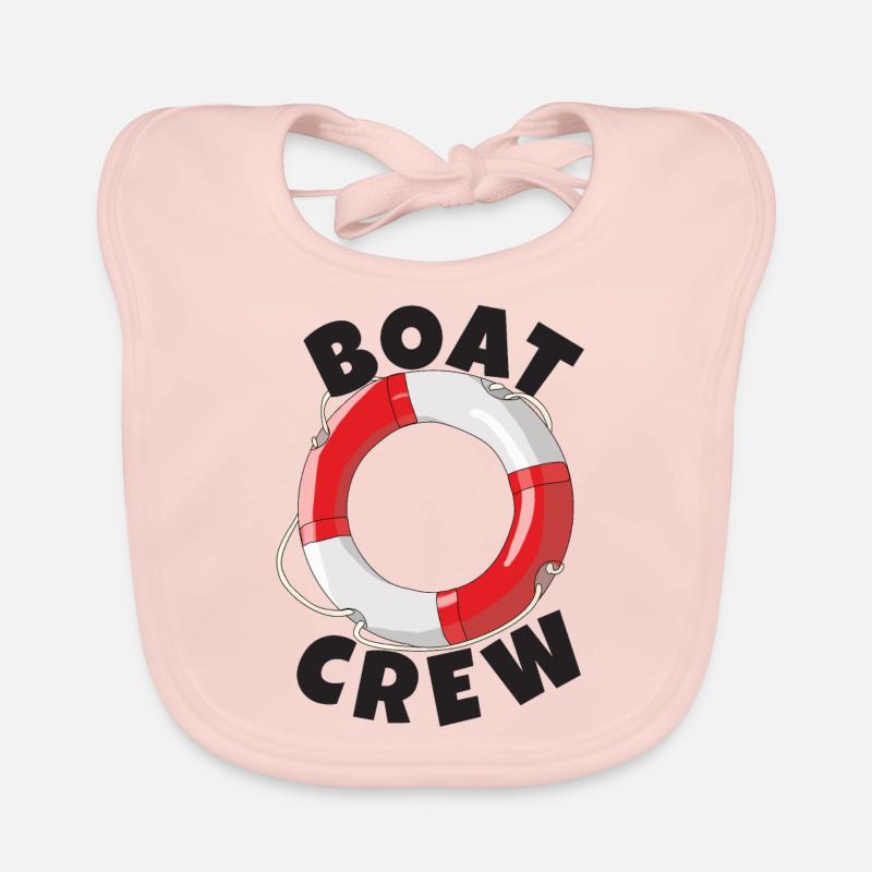 Boat crew as a group Boating Organic Baby Bibs