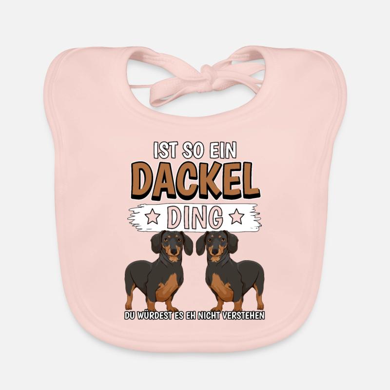 Dackel Ist so ein Dackel Ding Baby Bio-Lätzchen