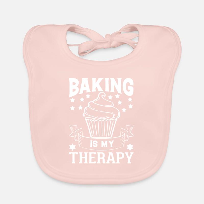 Baking Is My Therapy funny, Baking, Cooking Bavoir bio Bébé
