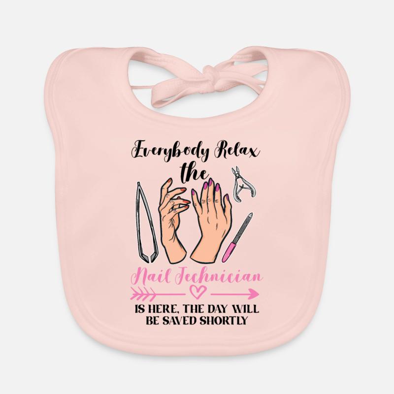 Nail Technician Nail Tech Manicurist Manicure Organic Baby Bibs
