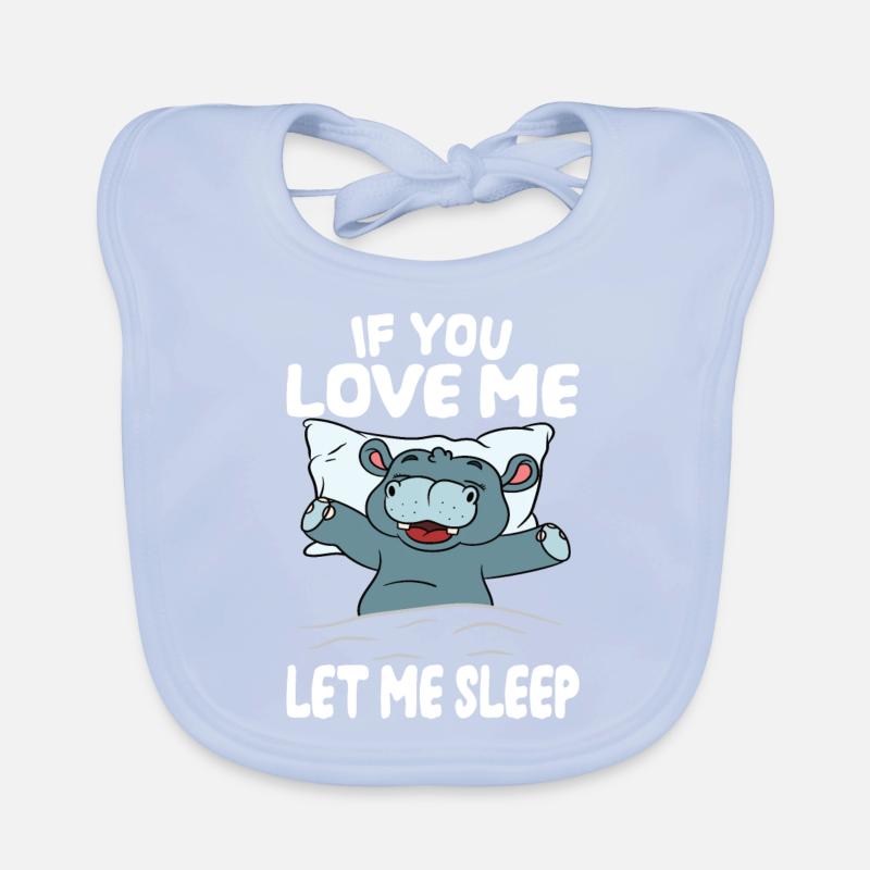laisse moi dormir hippopotame Bavoir bio Bébé
