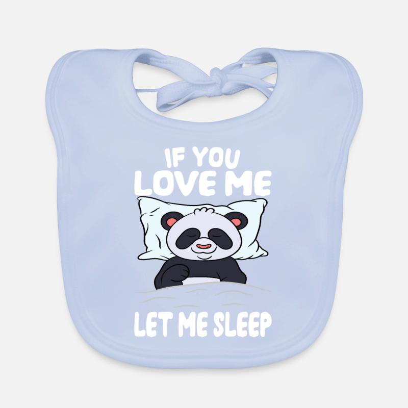 laisse moi dormir panda Bavoir bio Bébé