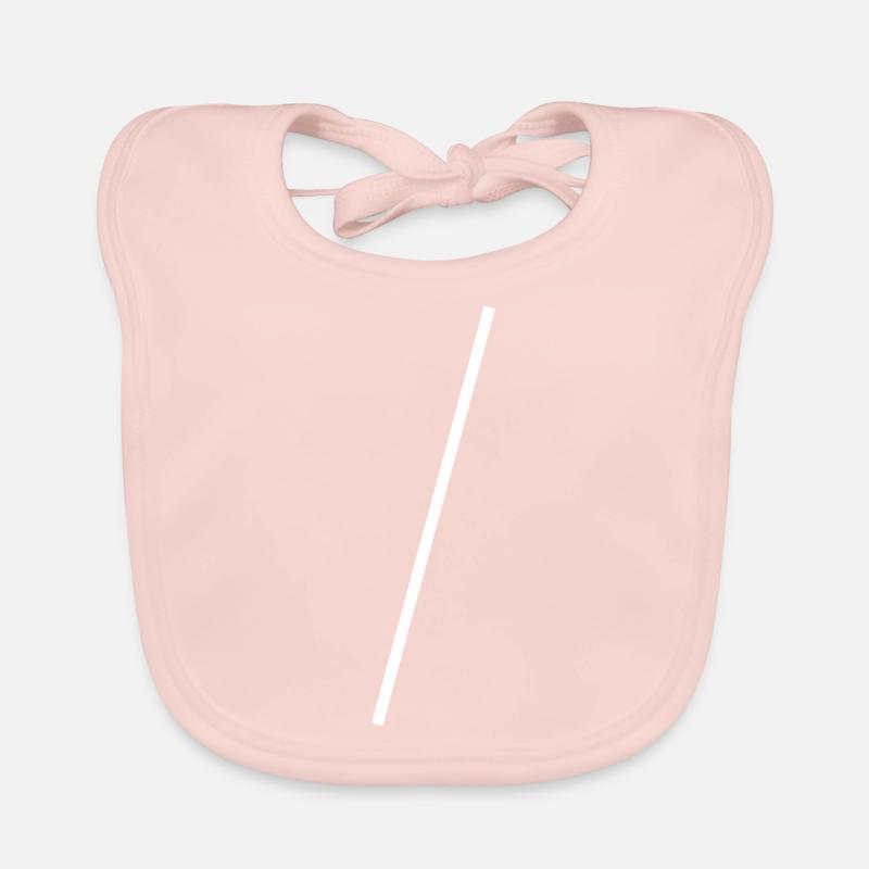 White Simple Design Organic Baby Bibs