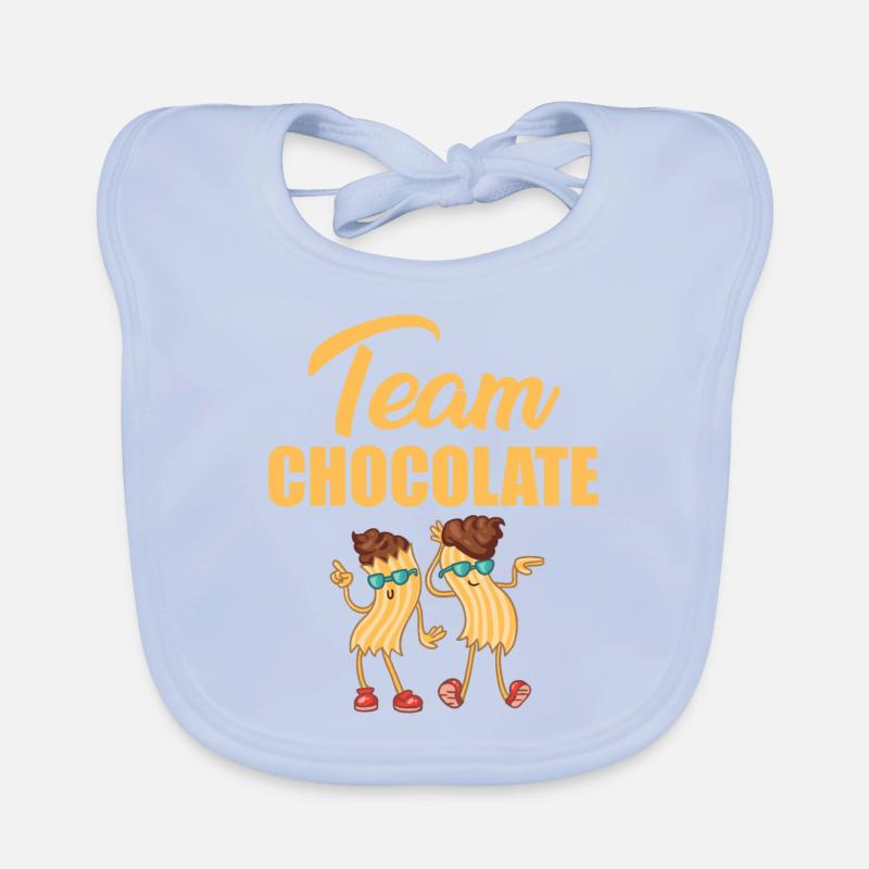 Team Schokolade Baby Bio-Lätzchen