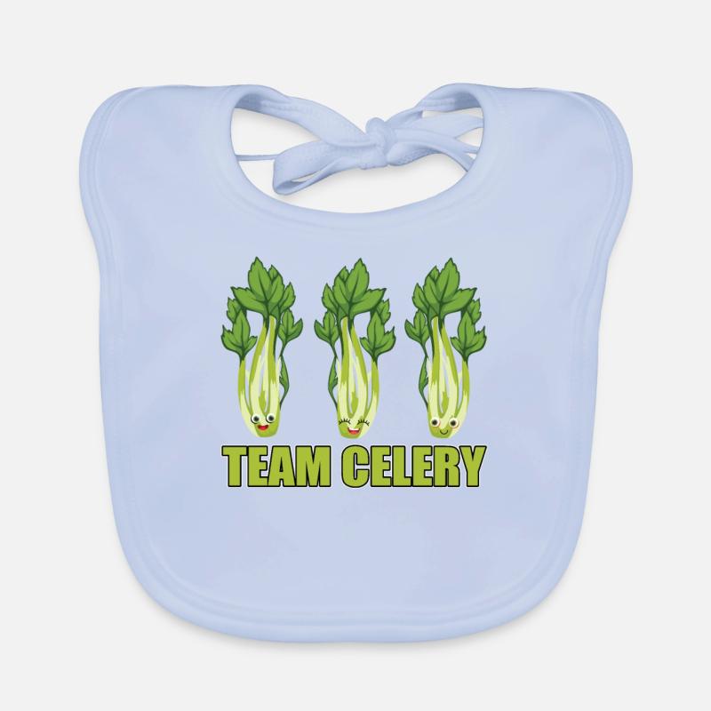 Team Celery Organic Baby Bibs