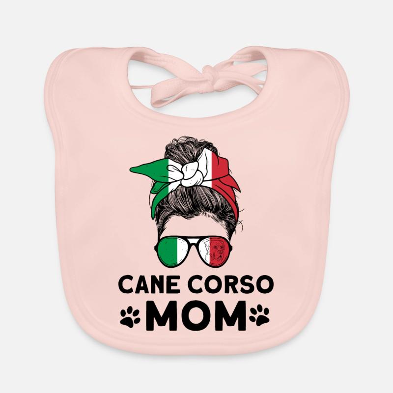 Cane Corso Mom Organic Baby Bibs