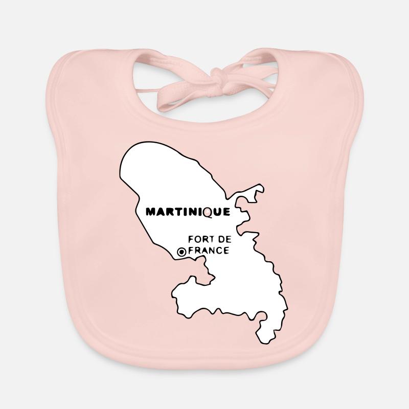 Martinique - Bavoir bio Bébé - rose