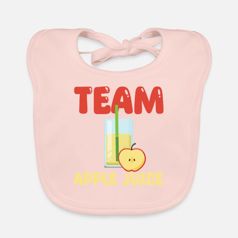 Team Apple Juice Organic Baby Bibs