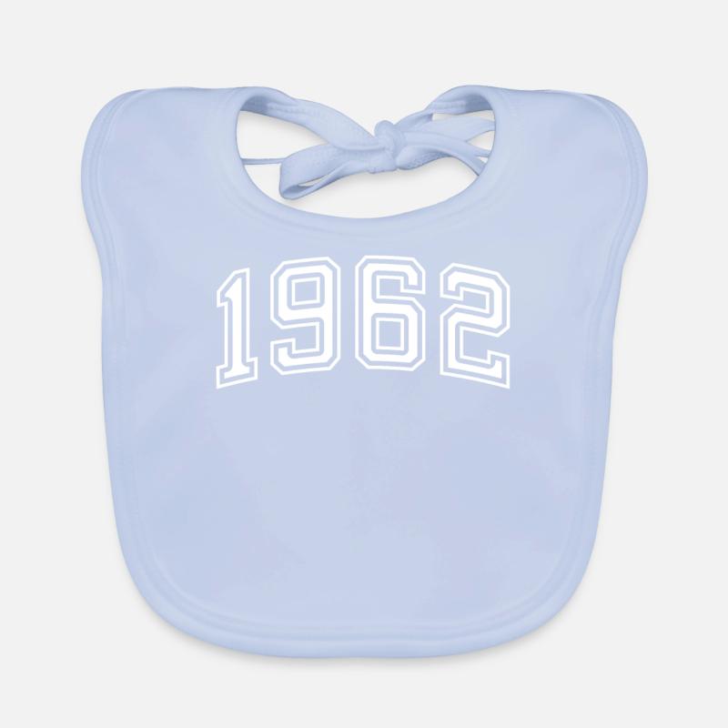 Année 1962 En blanc Bavoir bio Bébé