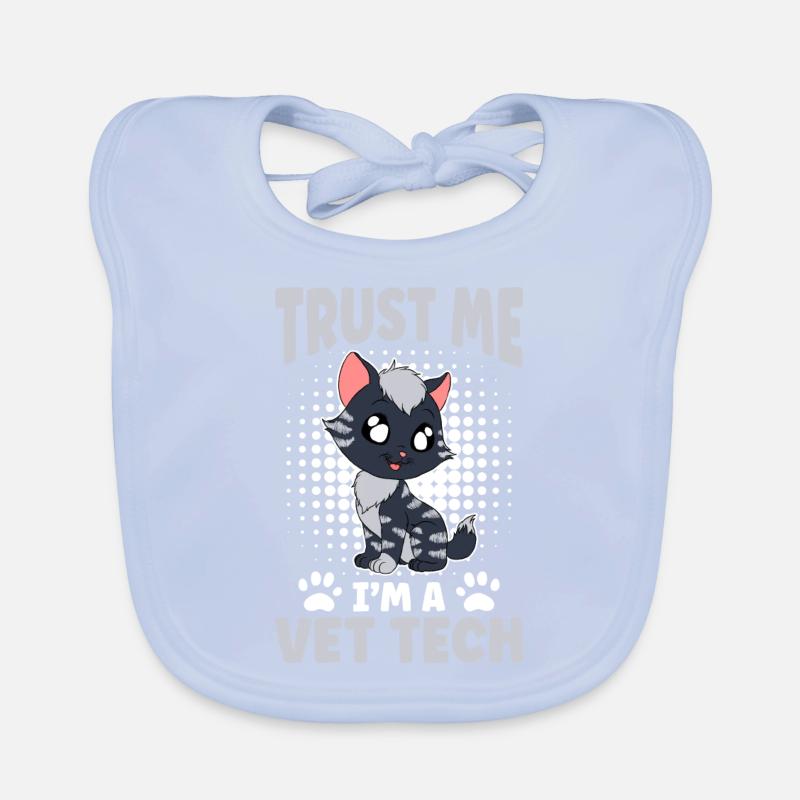 Trust Me I'm A Vet Tech Baby Bio-Lätzchen