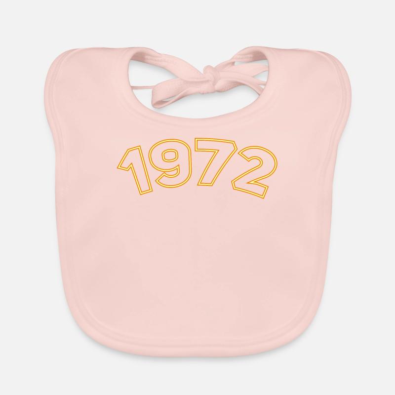 1972 year yellow Organic Baby Bibs