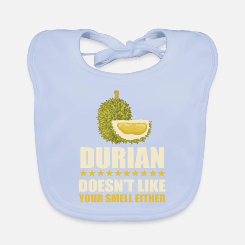 Durian saying Organic Baby Bibs