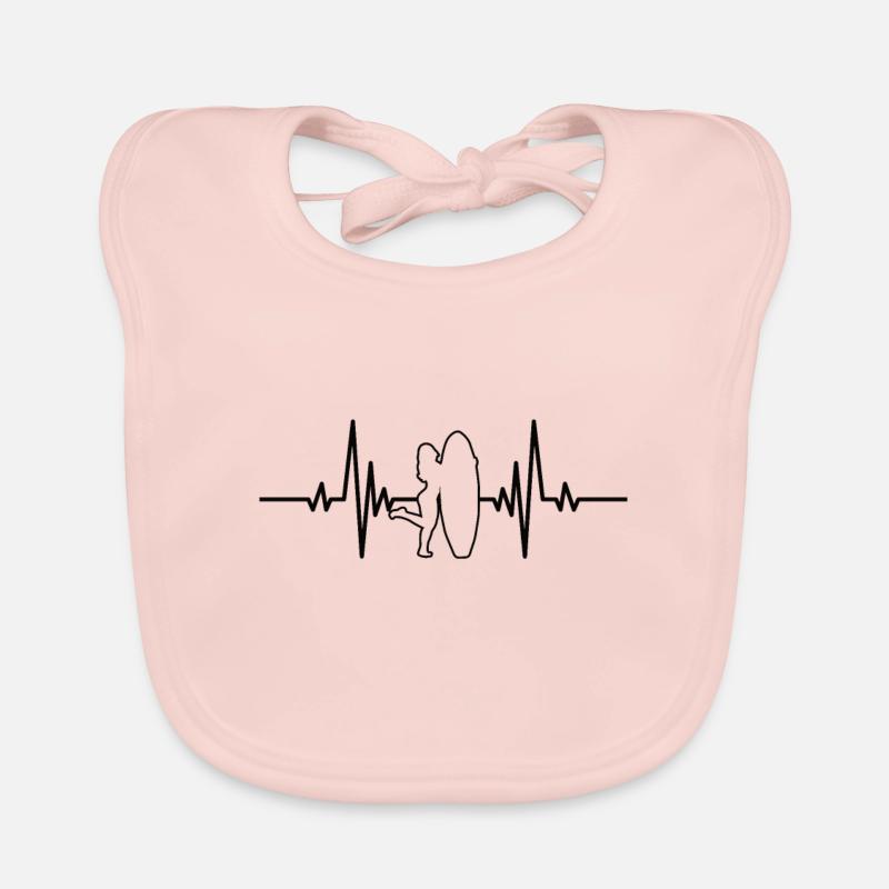 Surfer Surf moniteur surf surf surf Bavoir bio Bébé
