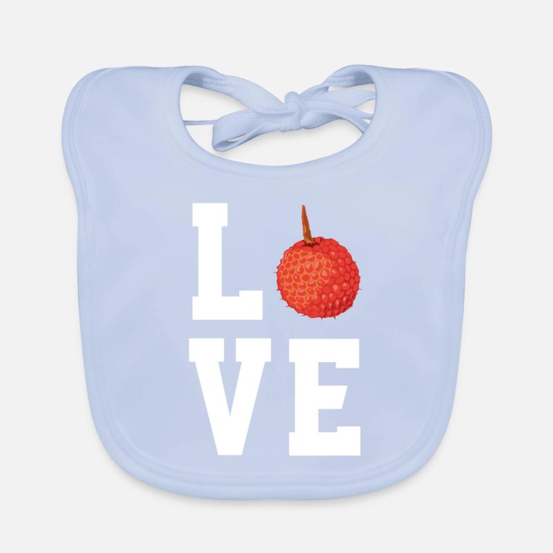 Litchi Bavoir bio Bébé