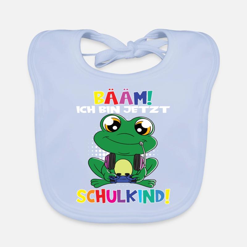 Bääm! Ich Bin Jetzt Schulkind Einschulung Baby Bio-Lätzchen