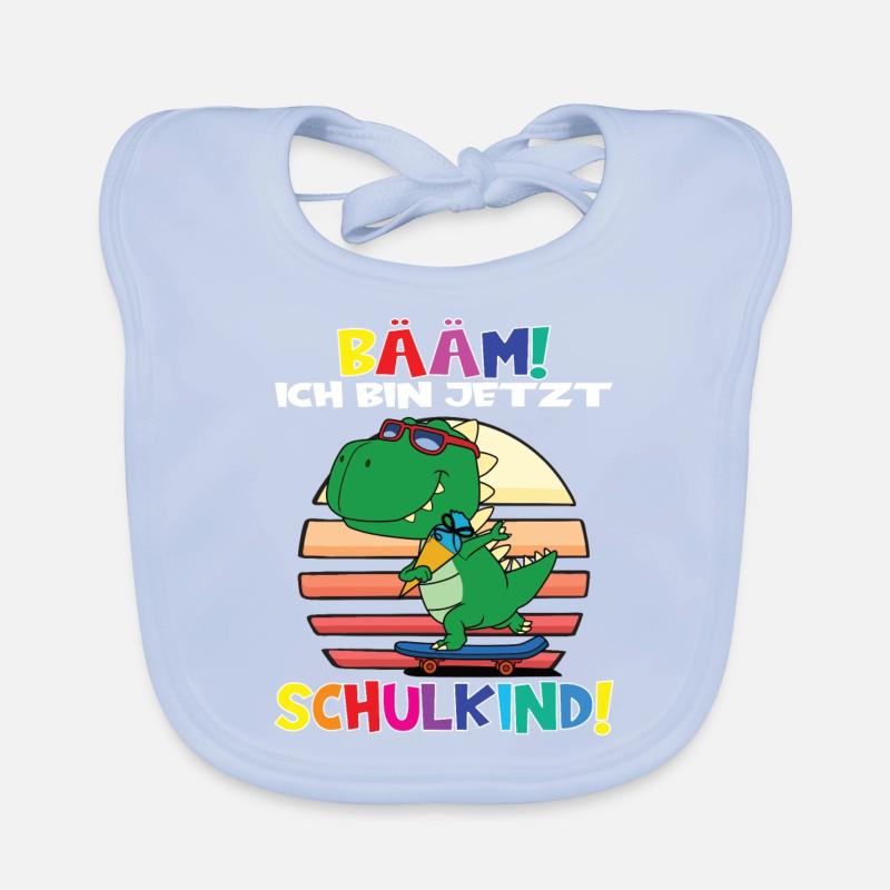 Bääm! Ich Bin Jetzt Schulkind Einschulung Baby Bio-Lätzchen