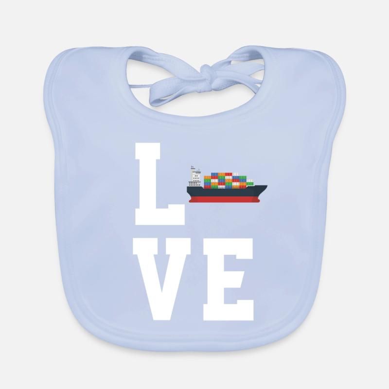 Container ship Organic Baby Bibs