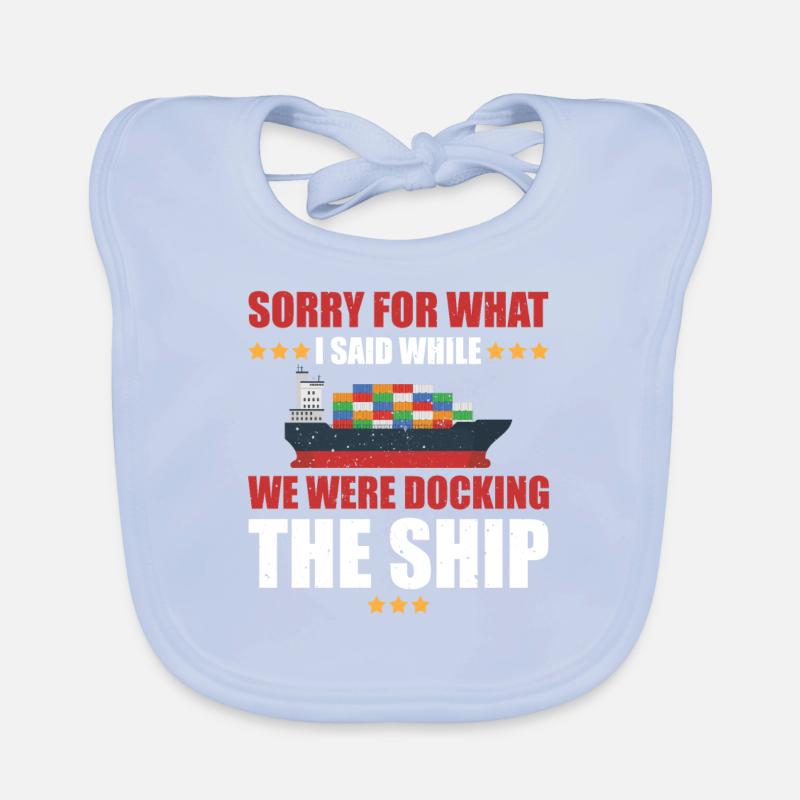 Container Ship Gift Organic Baby Bibs