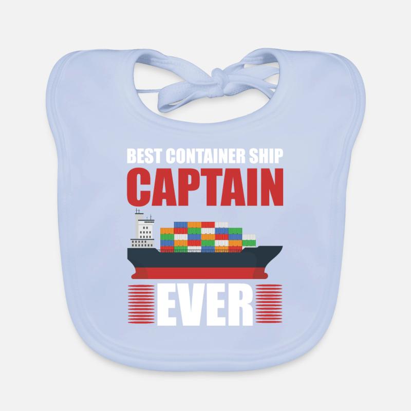 Best Container Ship Captain Organic Baby Bibs