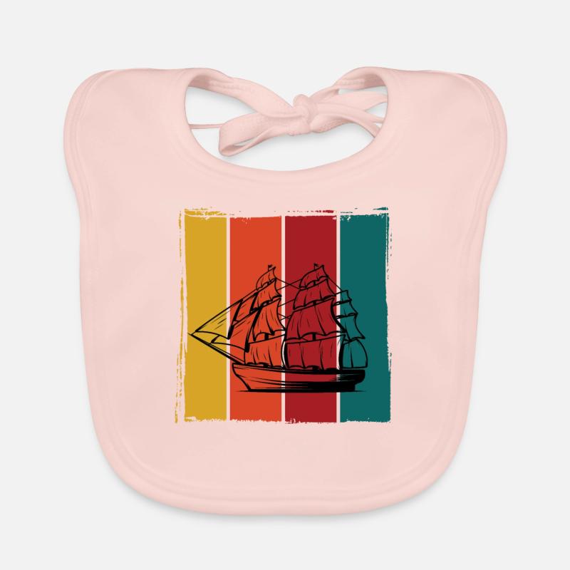 Sailing ship Organic Baby Bibs