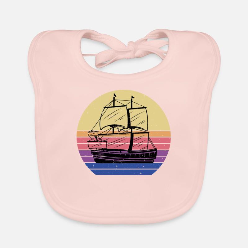 Pirate ship Organic Baby Bibs