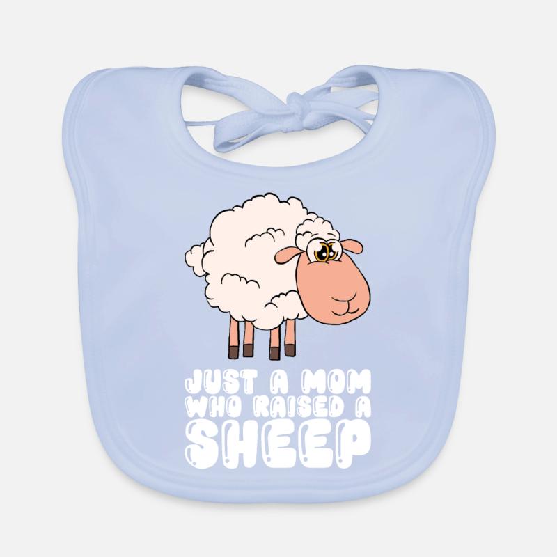 Nur Eine Mutter, Die Ein Schaf Aufgezogen Hat Baby Bio-Lätzchen