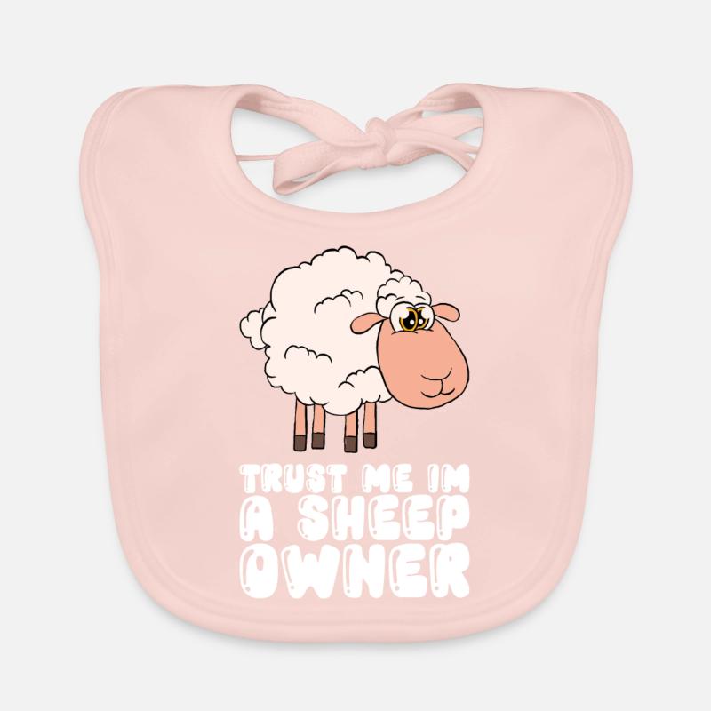 Croyez-moi, je suis un éleveur de moutons - Bavoir bio Bébé - rose