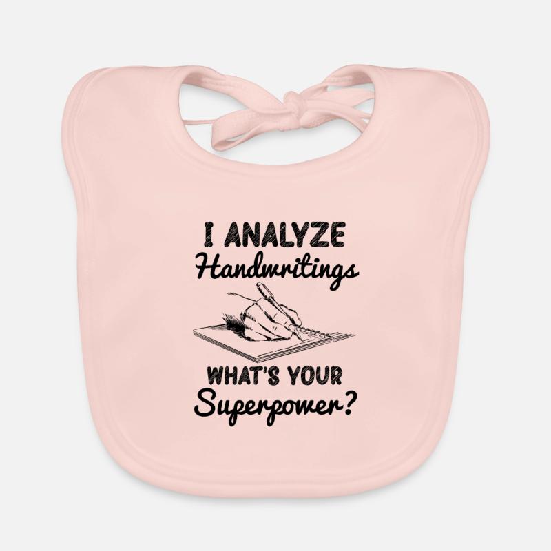 I analyze reading handwriting Organic Baby Bibs