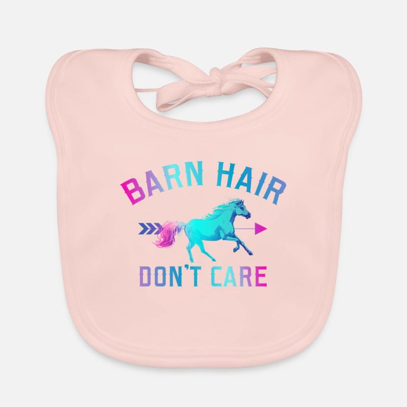 Cheveux de grange pour la cavalière d’équitation Bavoir bio Bébé