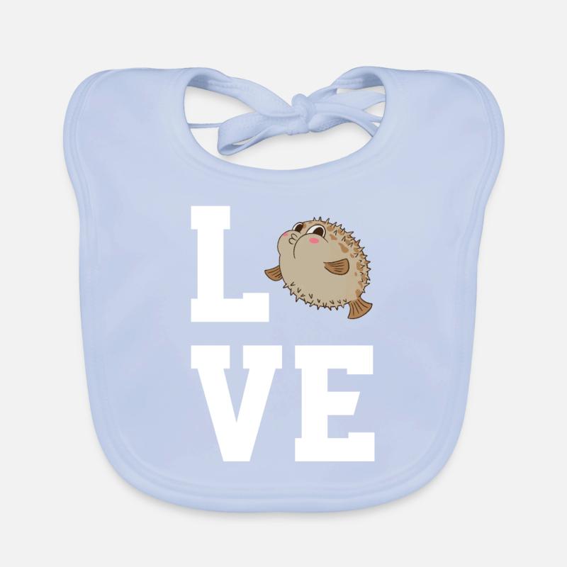Dear puffer fish Organic Baby Bibs