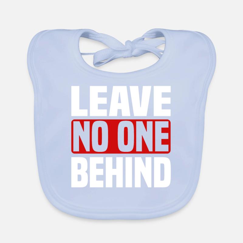 No human being is illegal Human rights leave no Organic Baby Bibs