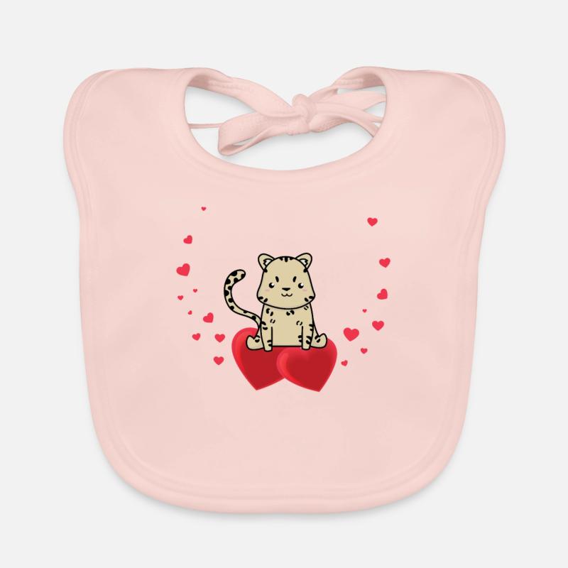 Nice baby cheetah Organic Baby Bibs