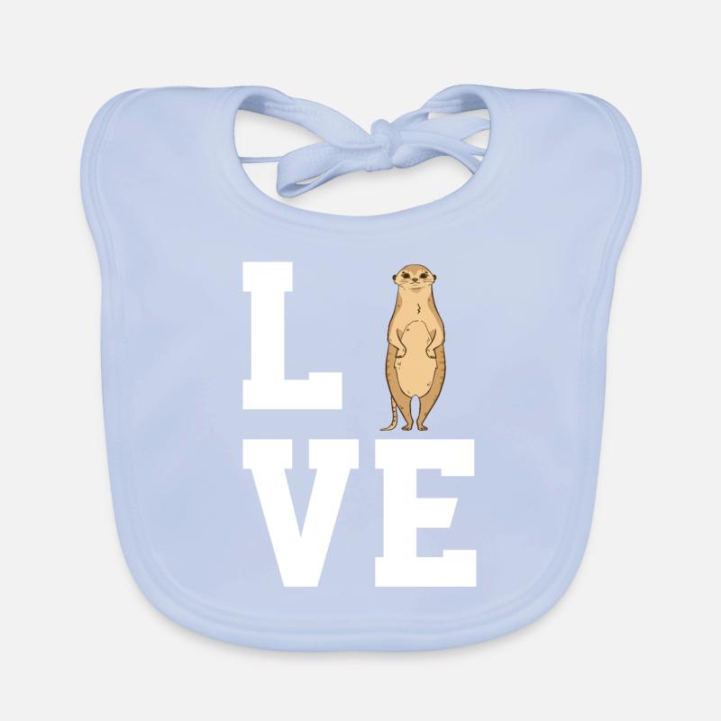 Liebe Erdmännchen Baby Bio-Lätzchen