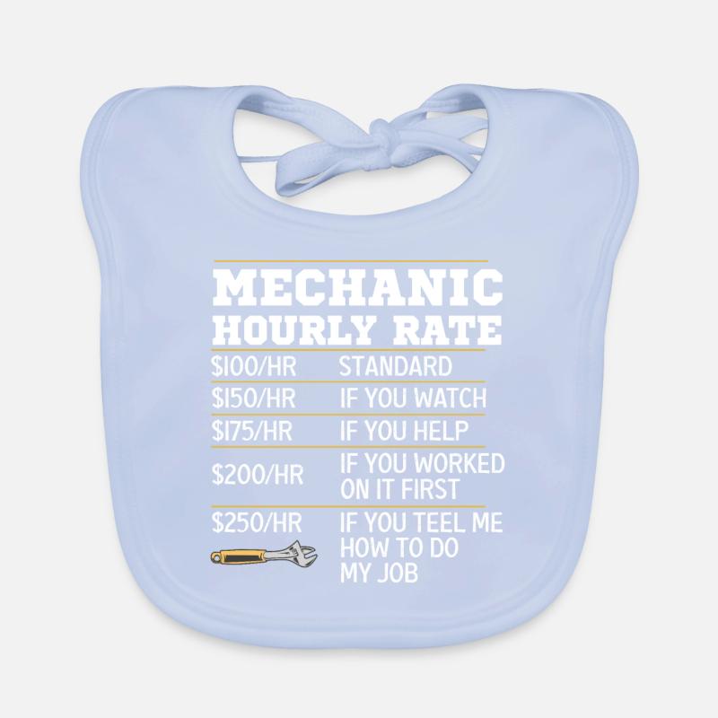 Mechanical Ignition - Work Engineer Organic Baby Bibs