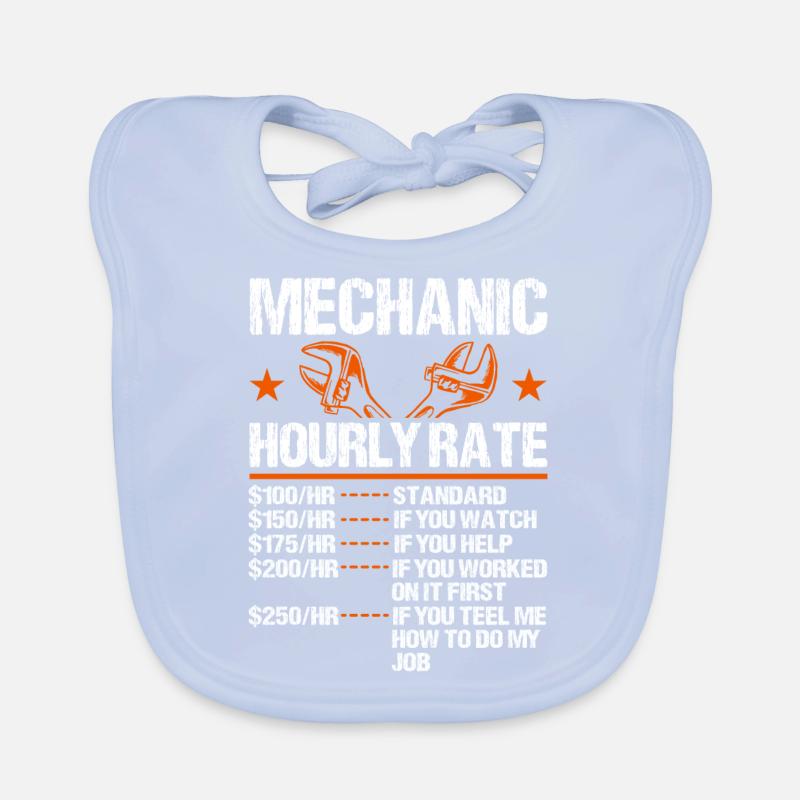 Mechanical Ignition - Work Engineer Organic Baby Bibs