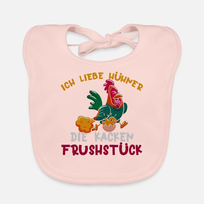 Funny Chicken Baby Bio-Lätzchen