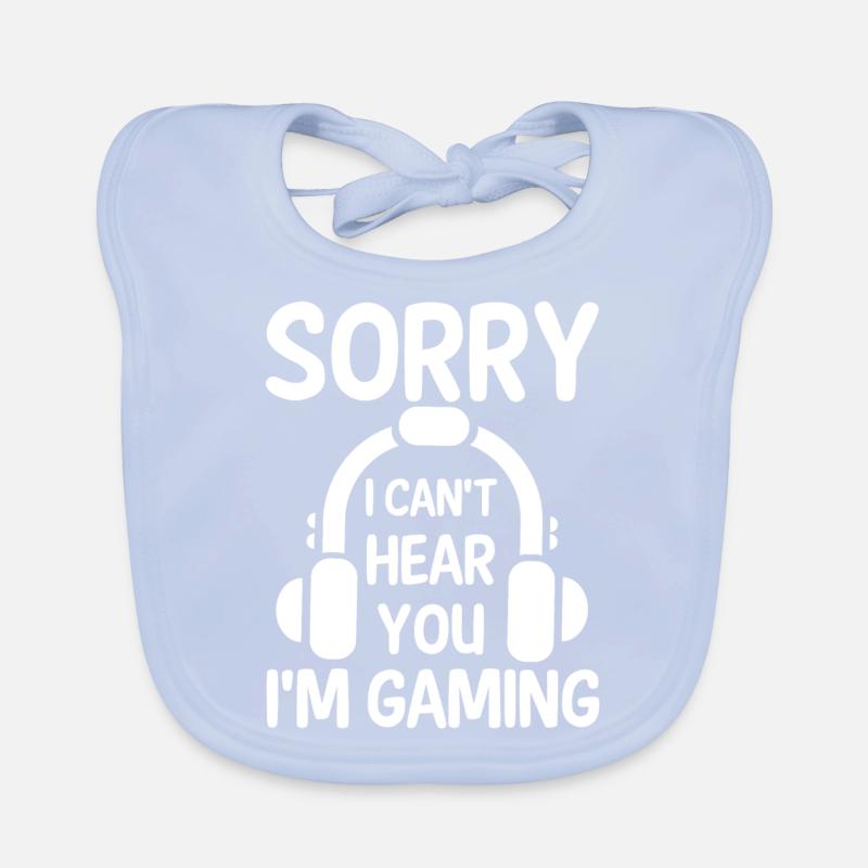 Mon cerveau est composé à 99% de paroles Bavoir bio Bébé