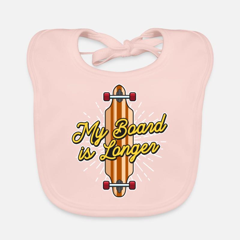 Ma planche est un longboarder Bavoir bio Bébé