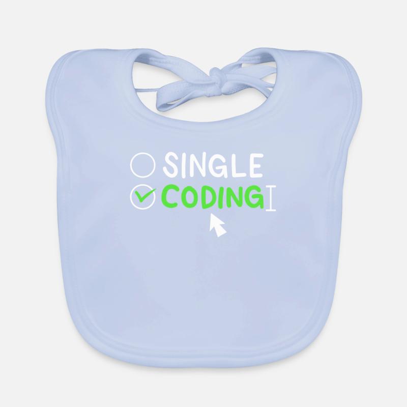 Programming Single Coding Software Engineer Organic Baby Bibs