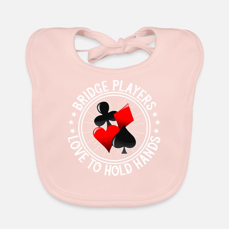 Jeu de cartes Bridge Player - Bavoir bio Bébé - rose