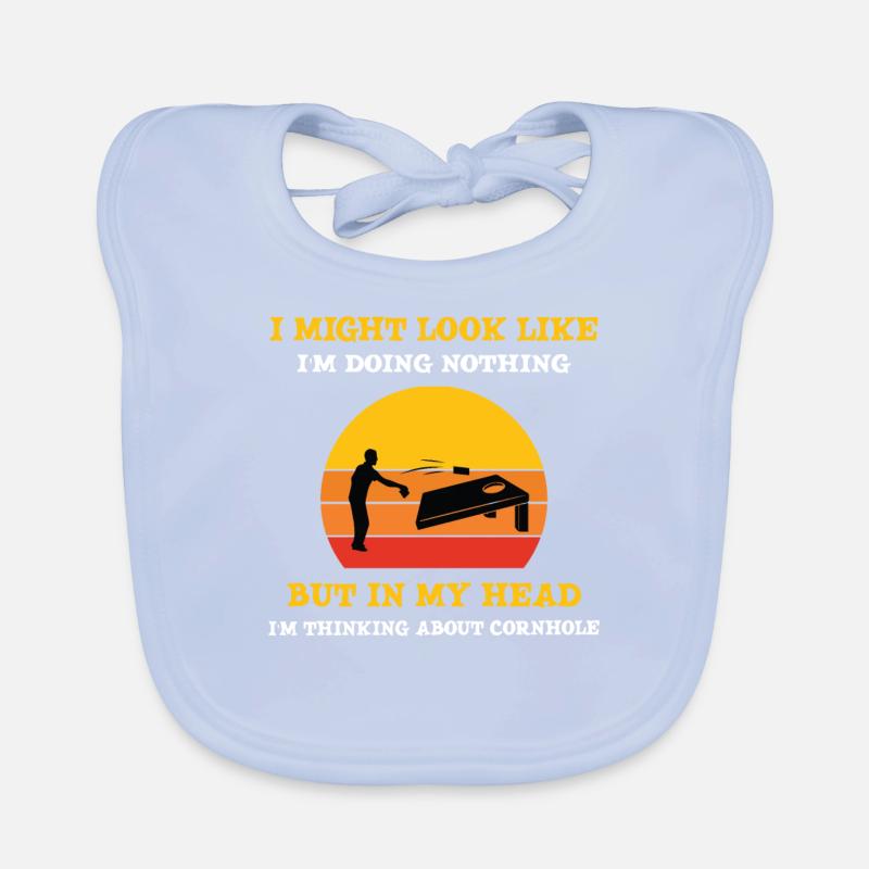Cornhole Spieler Geschenk Baby Bio-Lätzchen