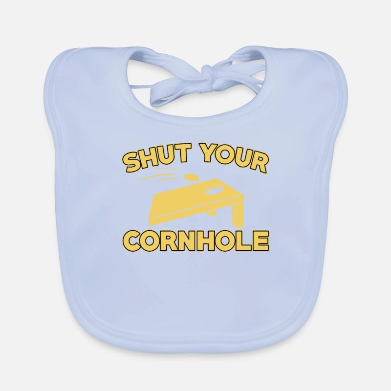 Close your cornhole Organic Baby Bibs