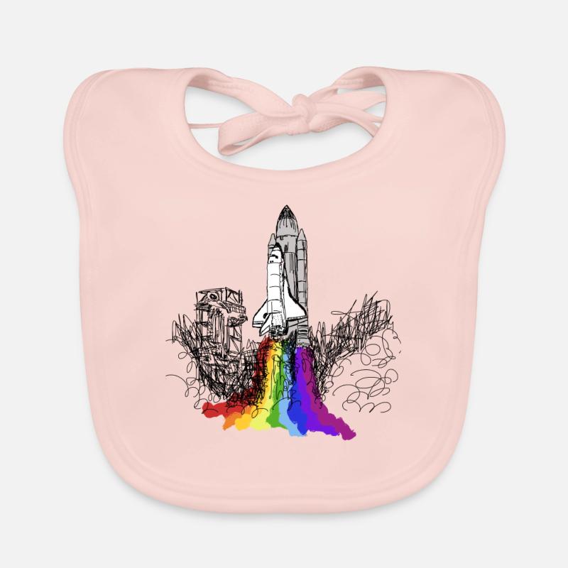 Space Shuttle Raumschiff Rakete Astronaut Mission Baby Bio-Lätzchen