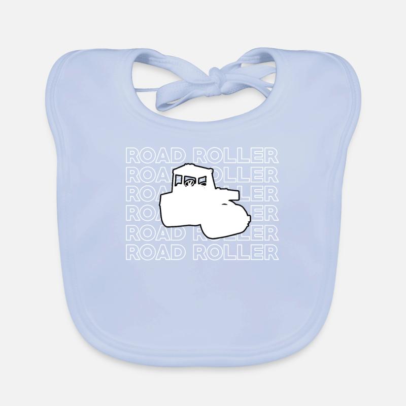 Great roller road construction Organic Baby Bibs