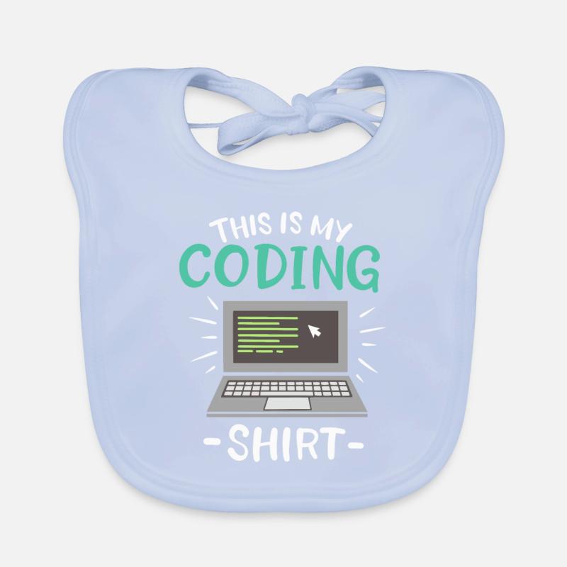 Ceci est mon codeur de chemise de codage Bavoir bio Bébé