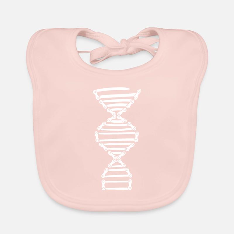 Diagramme ADN de chaîne de vélo cyclisme Bavoir bio Bébé